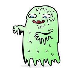 cartoon gross slime ghost