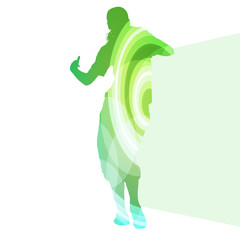 Street dancer young active and healthy people sport silhouette v