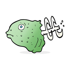 cartoon fish head