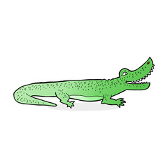 cartoon happy crocodile