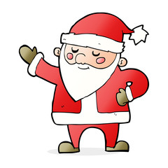 cartoon santa claus