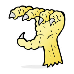 cartoon bird claw