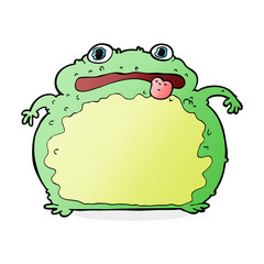 cartoon funny frog