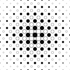 Repeating monochrome abstract circle pattern