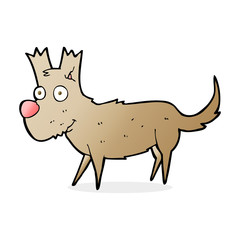 cartoon cute little dog