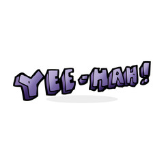 cartoon yeehah symbol