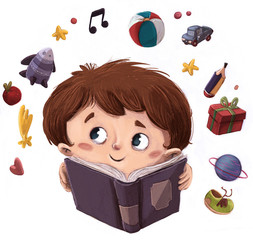 niño leyendo un libro © cirodelia