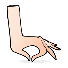 cartoon hand symbol