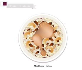 Machboos or Qatar Bahraini Spiced Chicken and Rice