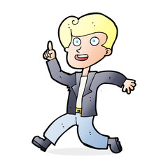 cartoon man with great idea