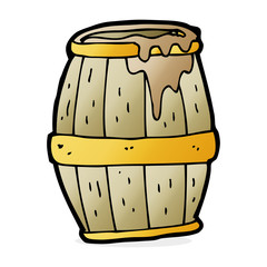 cartoon beer barrel