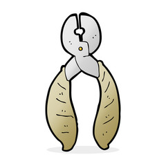 cartoon strong pliers