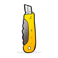 cartoon construction knife