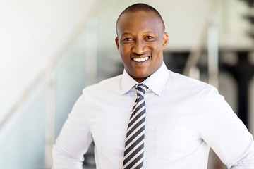 african man looking at the camera