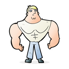 Fototapeta premium cartoon body builder
