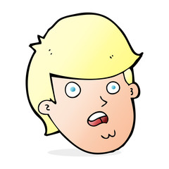 cartoon man with big chin