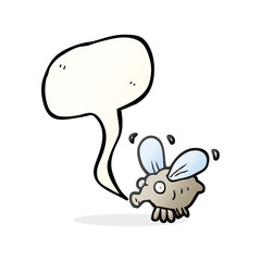 speech bubble cartoon fly