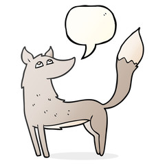 speech bubble cartoon wolf