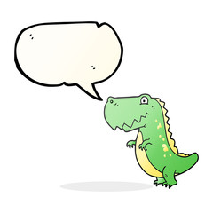 speech bubble cartoon dinosaur