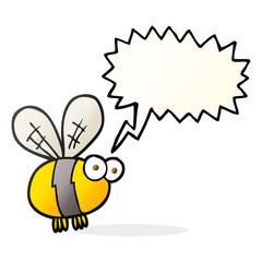speech bubble cartoon bee