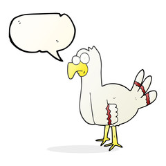 speech bubble cartoon bird