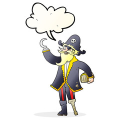 speech bubble cartoon pirate captain