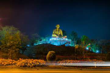 Wat Lamphun Doi ti. Big Buddha built in approximately 2011 to the attraction of Lamphun,Thailand.