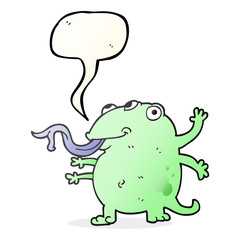 speech bubble cartoon alien
