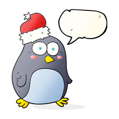 speech bubble cartoon penguin