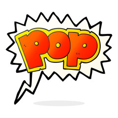 speech bubble cartoon POP symbol