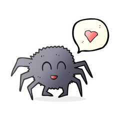 speech bubble cartoon spider