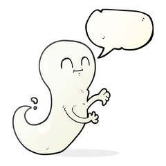 speech bubble cartoon ghost