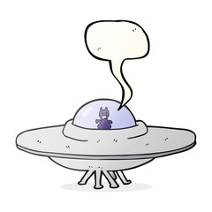 speech bubble cartoon UFO