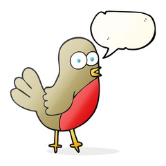 speech bubble cartoon robin