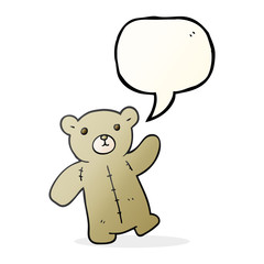 speech bubble cartoon teddy bear