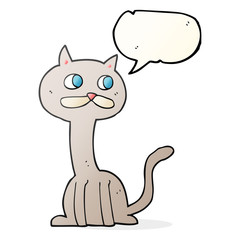 speech bubble cartoon cat