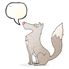 speech bubble cartoon wolf