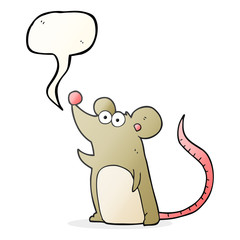 speech bubble cartoon mouse