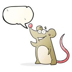 speech bubble cartoon mouse