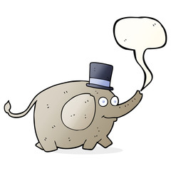 speech bubble cartoon elephant
