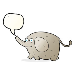 speech bubble cartoon elephant