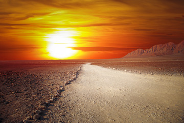 Andes in the Nazca desert