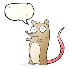 speech bubble cartoon mouse