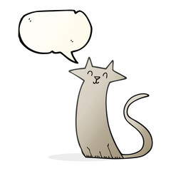 speech bubble cartoon cat