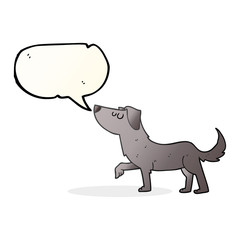 speech bubble cartoon dog