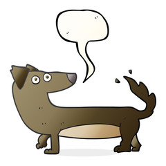 speech bubble cartoon dog