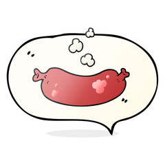 speech bubble cartoon hot sausage
