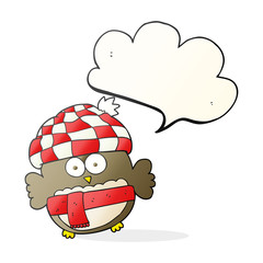 speech bubble cartoon cute owl