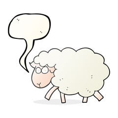 speech bubble cartoon sheep