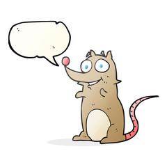 speech bubble cartoon mouse